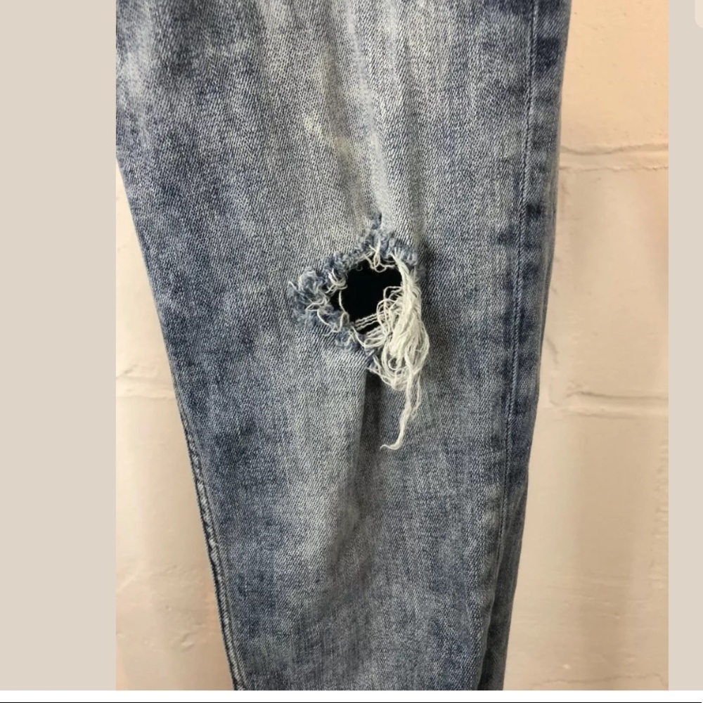 Zara Basic Z1975 Jeans Distressed Ripped Skinny - Picture 3 of 10